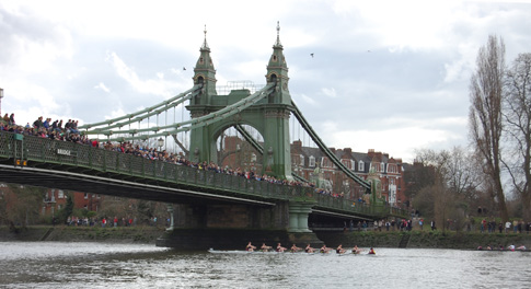 Racing at the Mens' Head of the River Race