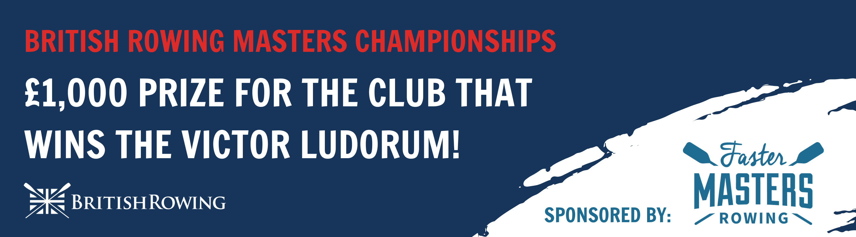 Faster Masters Rowing sponsors 2024 British Rowing Masters Championships Victor Ludorum